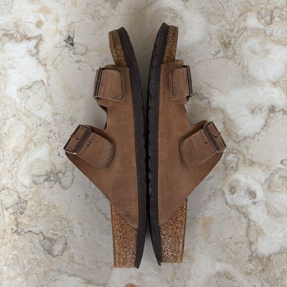 Birkenstock Oiled Leather Arizona Unisex Sandals - Picture 10 of 14